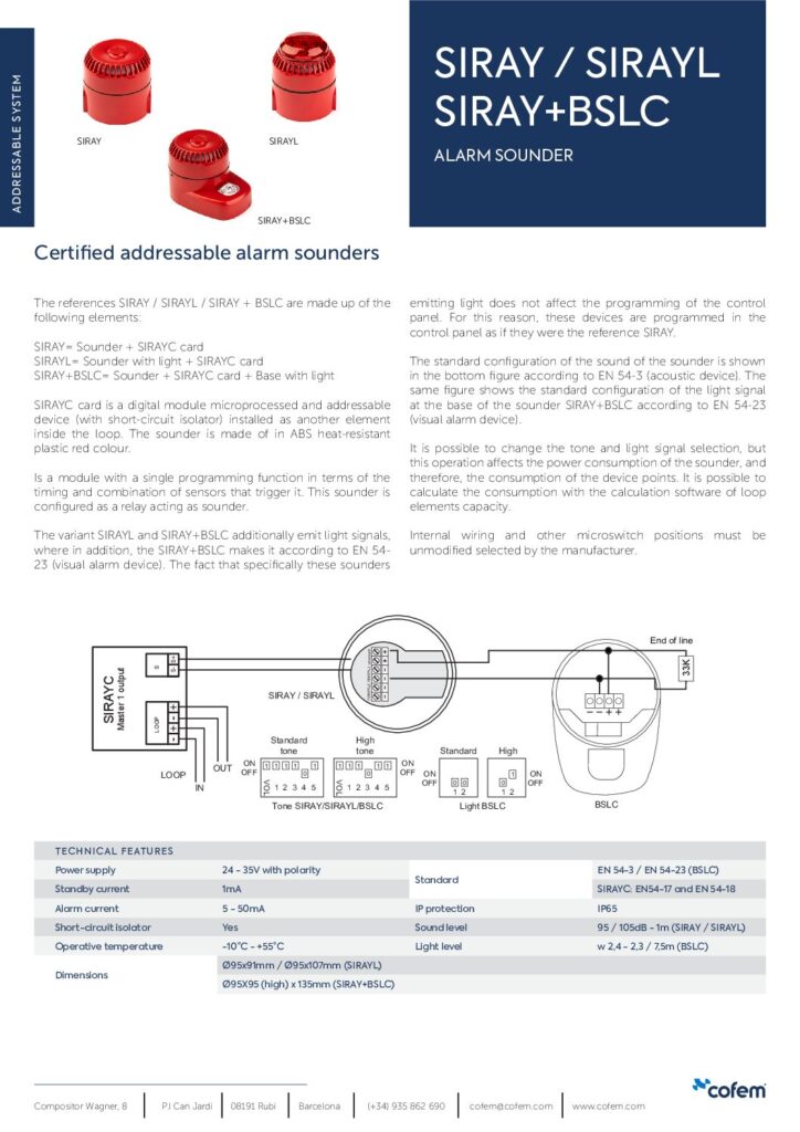 thumbnail of SIRAY-SIRAYL-SIRAY+BSLC_DATASHEET